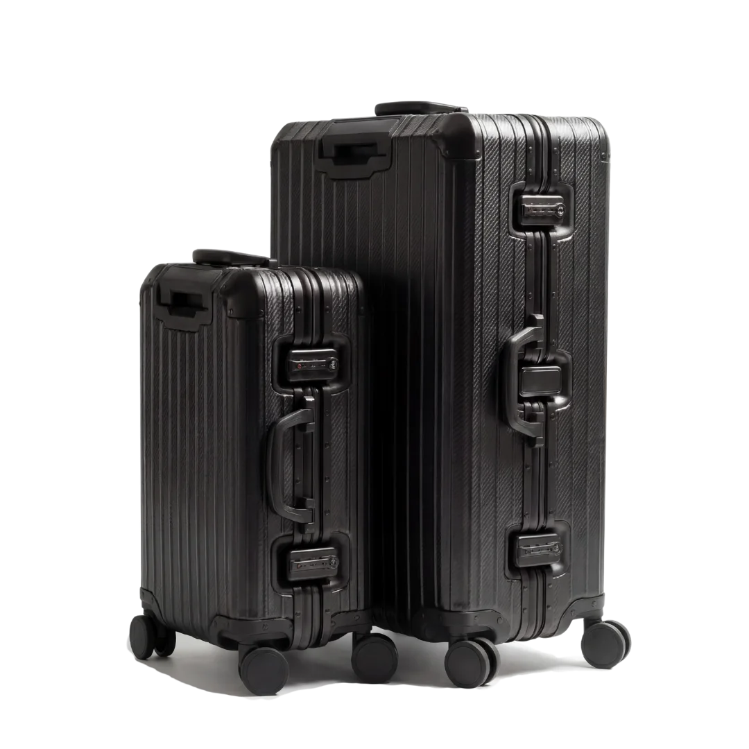 Prestivium Aluminum suitcase black duo 1