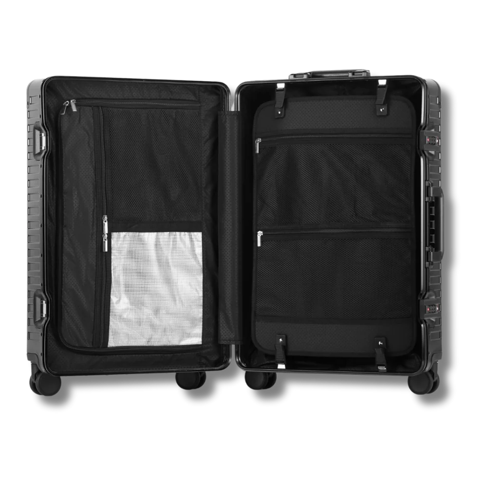 Prestivium Aluminum suitcase inside